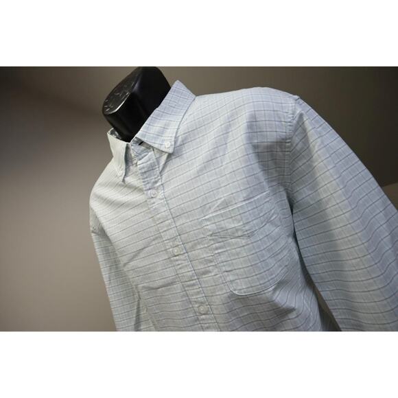 J. Crew Other - J Crew Flex Oxford Slim Fit Dress Shirt Plaid Button Up Front Pocket Mens Sz XL